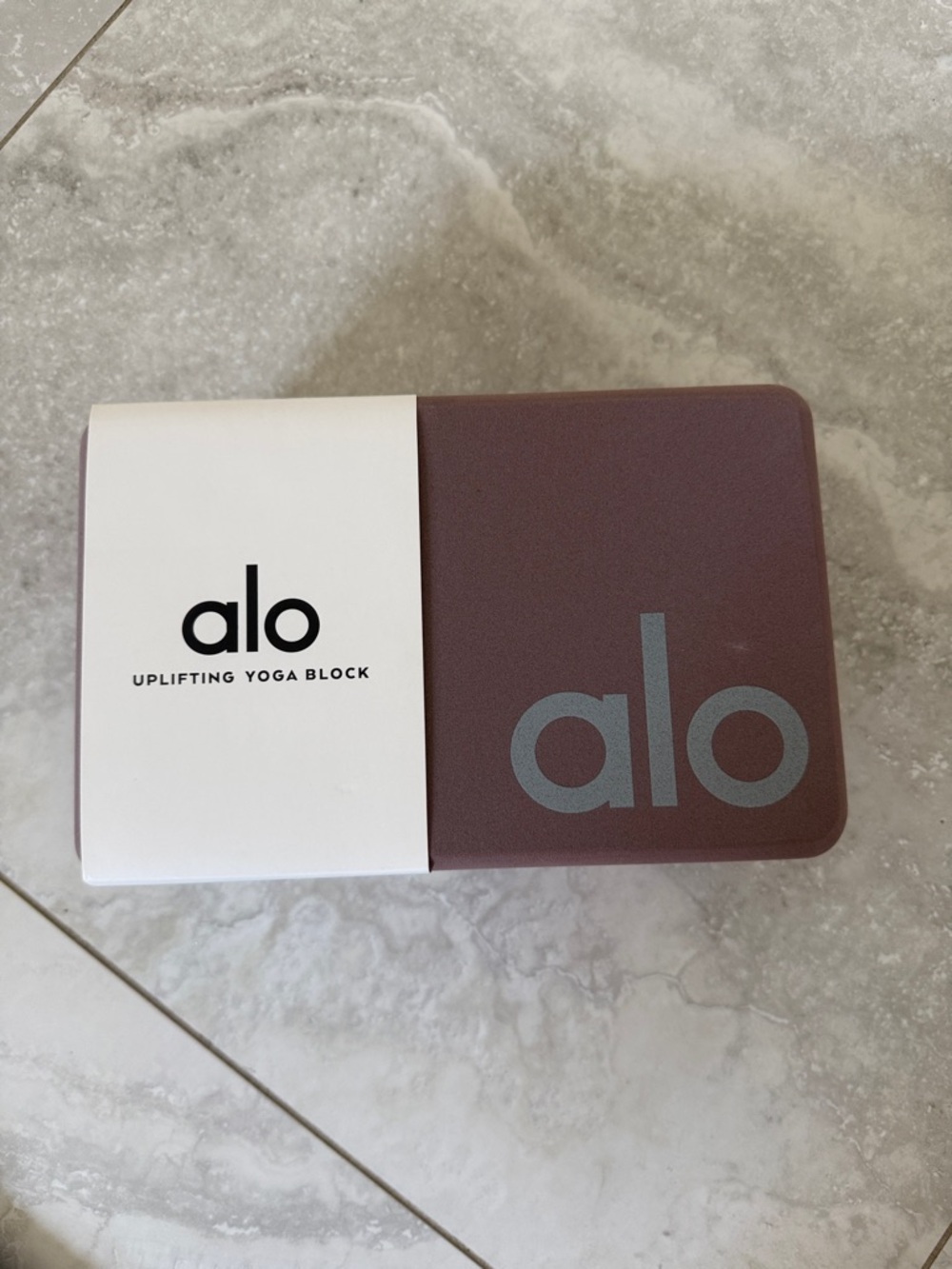 NWT ALO Yoga Smokey Quartz & Silver Uplifting Yoga Block